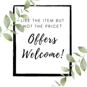 Offers welcome!! 💗